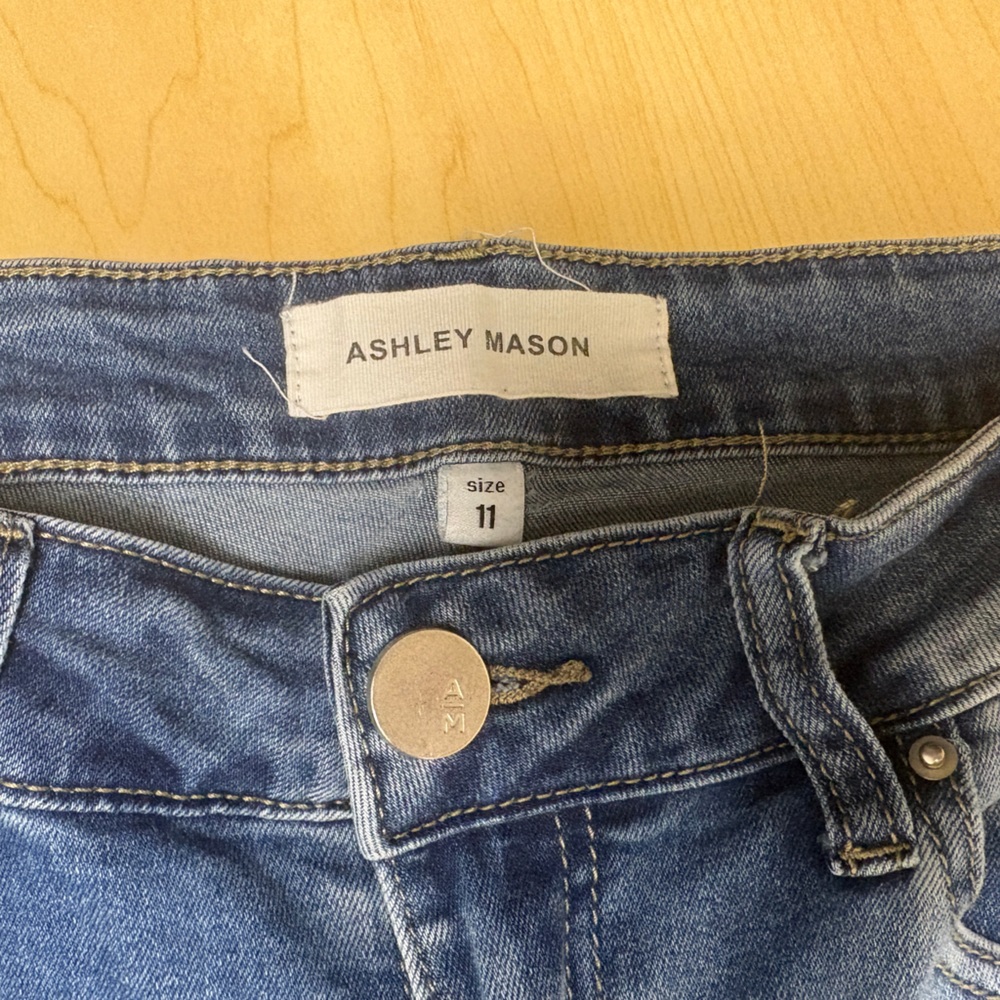 Ashley Mason Blue Skinny Jeans size 11 EUC - Picture 6 of 6